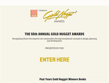 Tablet Screenshot of goldnuggetawards.com
